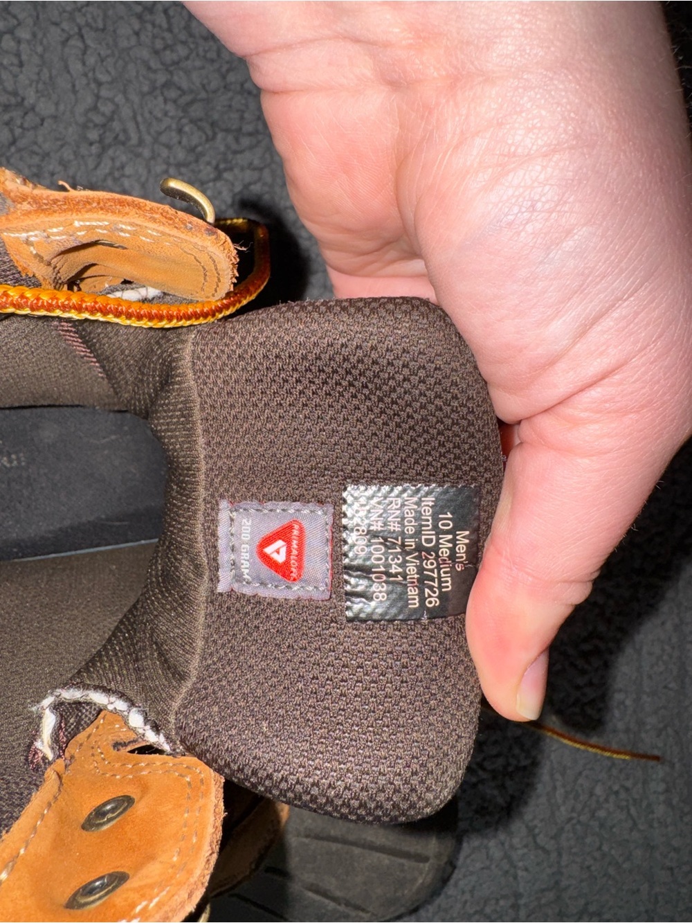 L.L. Bean Men's Brown and Black Waterproof Hiking Boots - Picture 2 of 5